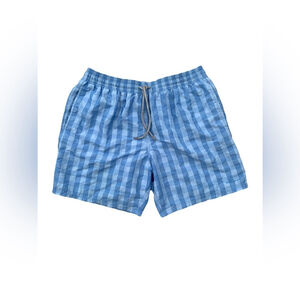 Vilebrequin Size XXXL Blue Check Swim Trunks